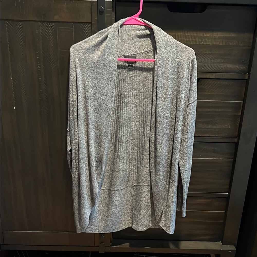 Worthington Charcoal Knit Cardigan